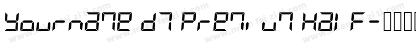 Yourname D7 Premium Half字体转换